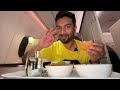 HONEST Food Review Of BRAND NEW Air India A350!! Business Class! ✈️ 🍽️ 🍲