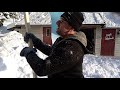 Winter February 2019 - Roof snow removal Norway
