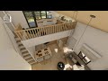 53sqm. SMALL HOUSE DESIGN with ATTIC | 2 BEDROOMS