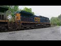 7/20/24 CSX flared radiator SD70AC leads C748 thru Relay MD on the OML #shorts #short #viral #video