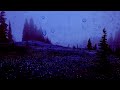 Relaxing Rain & Thunder Sounds on the Misty Mountain Meadow ~ Nature Sounds for Deep Sleep