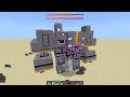 OP Mutant Iron Golem vs Minecraft Dungeons Mobs and Bosses