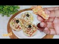 Bread Mini Pizza Recipe On Tawa | Without Oven | Veggie Pizza Recipe for Kids | Easy Recipe |