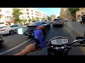 BIKER GOT REVERSED INTO! - No LIFE Like the BIKE LIFE! I Won 140 Dollars