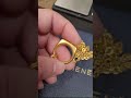 After one year Mene 24k GOLD heavy cable chain and self made 24k ring