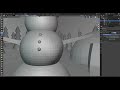 Snowman Scene In Blender 2.91 (Timelapse)