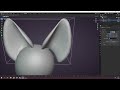 Super fast Blender tutorial for creating furry animal ears using modifiers