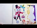 [StickerASMR] Decorate with Sticker Book👑LET’S SHOW 🎪🤡 The Amazing DIGITAL CIRCUS #paperdiy #pomni