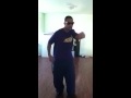 Marcus Thompson dancing (Turfing) in the empty living room