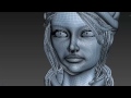 Poly modeling: Girl Modeling 3D (time lapse)