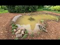 Making a SMALL WILDLIFE POND and WILDFLOWER MEADOW - 4K - Timelapse