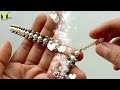 Easy beaded bracelet || how to make bracelets with beads || easy beaded bracelet tutorial
