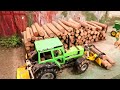 TRACTORS REMOVE A TREE on the Corleone Farm | rc vehicles