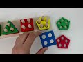 Best Learning Videos for Toddlers | Learning Shapes, Colors and Numbers for Kids with Wooden Toy