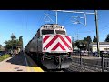 Morning Rush Hour Railfanning Burlingame station from June 28 2024,FT:Caltrain,locos,and JPBX 922