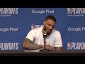Damian Lillard Speaks on returning to the playoffs & Game 1 win vs Pacers, Full Postgame interview