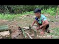 Orphan boy - Create bamboo vases from nature, survival and dog