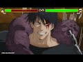 Gojo vs Toji Fushiguro WITH HEALTHBARS [REMAKE] | Jujutsu Kaisen Season 2