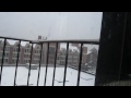 First snow of 2012 in Bronx, NY