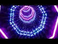 GLOWING NEON TUNNEL VJ | 1 HOUR VISUAL LOOP 💜💫