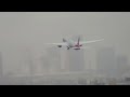 American Airlines 787-9 Dreamliner after takeoff vanishes into the rain clouds Watch till the end!