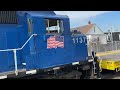 MBTA Work Train with Double MassDOT GP40MCs + Rare Up-Close Footage of Rail Unloading