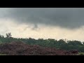 Rapidly rotating wall cloud nearly produces a tornado Hope, IN 070924