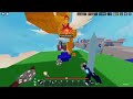 1v1 against a subscriber in bedwars (His phone died XD)