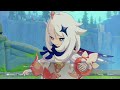 Genshin Impact nilou hugs the traveller cutscene animation summertide scales And  tales