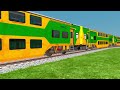 all Indian Realistic Trains Crossing Back To Back On Bumpy🎮 Railroad Track || railworks 3
