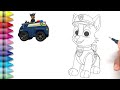 How to Draw Paw Patrol The Movie || Drawing Paw Patrol Chase 🐾