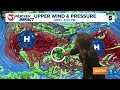 Tropical disturbance with weaker chance of development