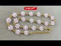 Beaded Flower Necklace Tutorial: Crystal Beaded Necklace | Beads Jewelry Making