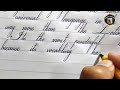 Very neat writing with Ballpoint. Cursive writing with Ballpoint 🖊️. How to improve handwriting.