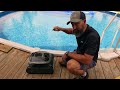 Beatbot Aquasense cleaning a ingorund pool and a aboveground pool
