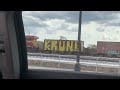 Driving by a Graffiti Train