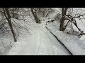 Sled run, drone shot