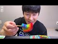 ASMR MUKBANG | GALAXY HONEY JELLY CANDY RECIPE Desserts (Rainbow Food, Noodles Jelly, Ice cream)