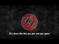 Foo Fighters - Times Like These lyrics