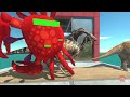 Red Crab Island Challenge - Which Animal Will Become Food For The Crabs