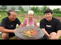 Samgyeopsal, Grilled pork with vegetables - Mukbang eating show