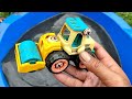 Cleaning Toy Racing Cars, Mcqueen, Train, Dump Truck, Molen Truck, Tanker Truck, Buses, Battle Tank