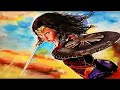 Wonder Woman in watercolor | watercolor painting