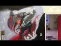 “Heaven & Hell” Mural painting/trompe I’ oeil by Sebsabbath