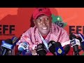 JULIUS MALEMA IN SHOCK WITH IEC RESULTS