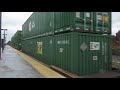 Rainy Railfanning at Roselle Park, NJ 10/05/18