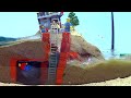 Secret Bunker Flood Disaster - LEGO Tsunami Dam Breach Experiment - Wave Machine