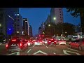 4K Seoul Twilight Drive: Yongsan to Yeouido and Gwanghwamun