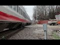 AMTRAK 316 Missouri River Runner - Independence, Missouri (horn reverberation)