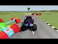 Small Cars and Big Trucks vs Obstacle Course and Large Spinner vs portal Challenge